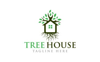 Tree House Eco Home Real Estate Logo