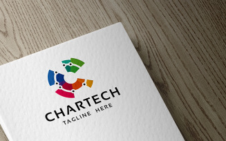 Chart Tech Letter C Professional Logo