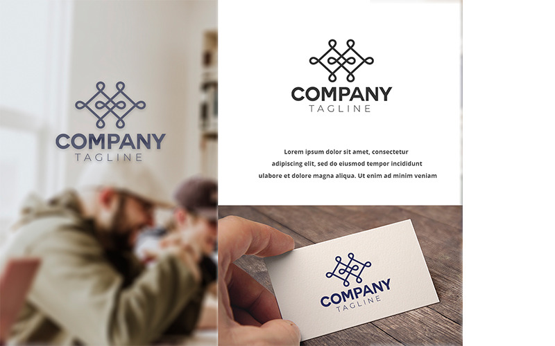 Connect People Professional Logo Logo Template