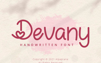 Devany - Handwritten Font