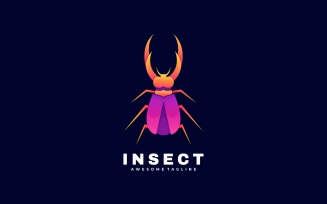 Insect Gradient Colorful Logo