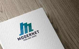 Modernet Letter M Professional Logo