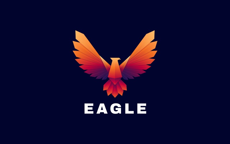 Vector Eagle Colorful Logo Logo Template