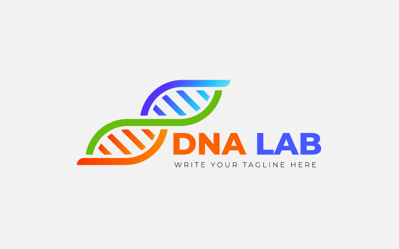 DNA Laboratory Logo, DNA, Genetic Lab Logo Modern, Science Lab Logo Template