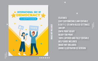 International Democracy Day Flyer Template