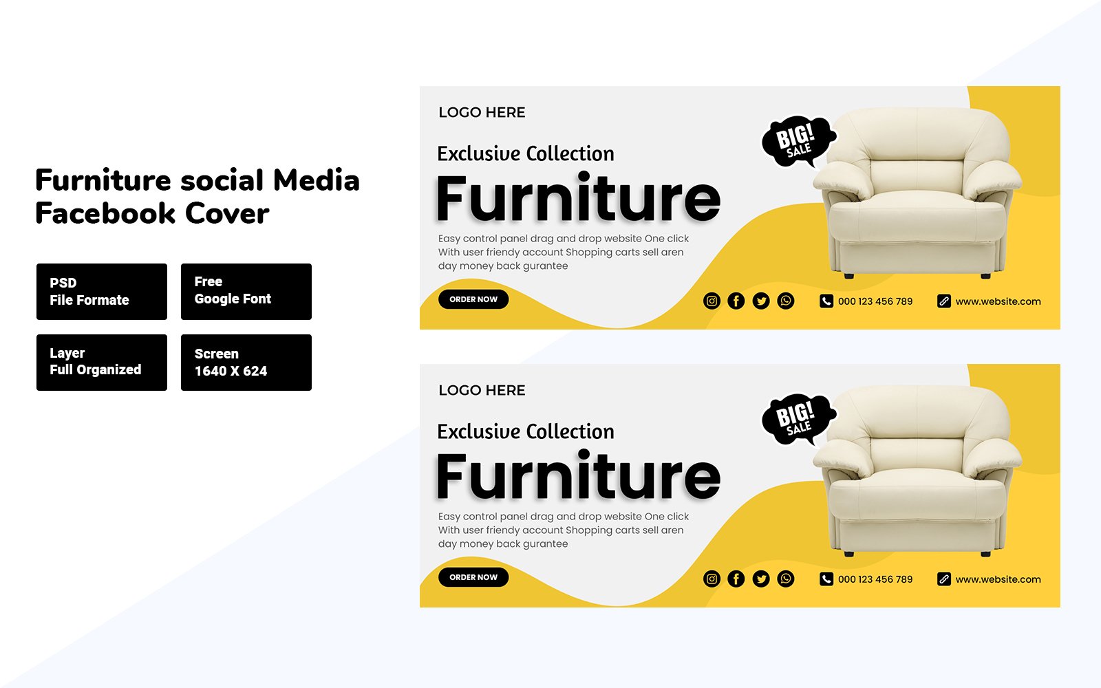 Template #194944 Banner Furniture Webdesign Template - Logo template Preview