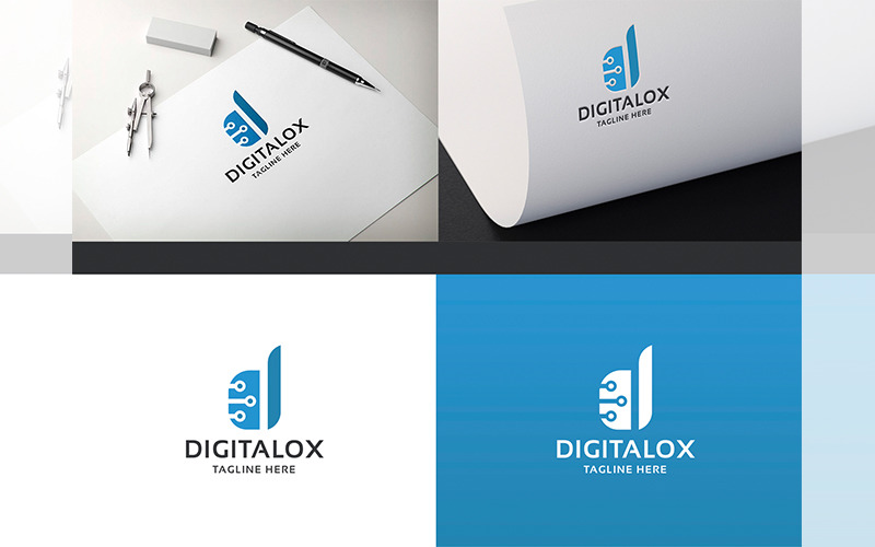 Digitalox Letter D Professional Logo Logo Template