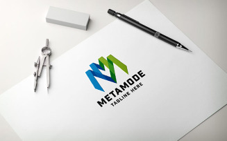 Meta Mode Letter M Professional Logo