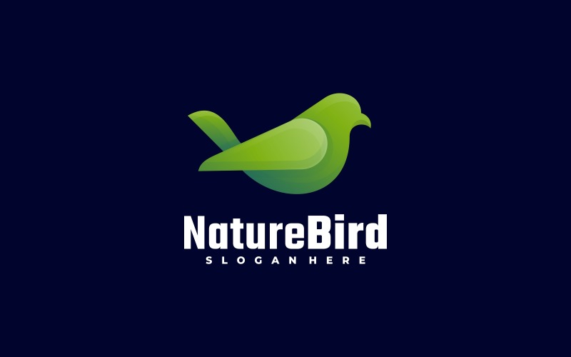 Nature Bird Gradient Logo Logo Template