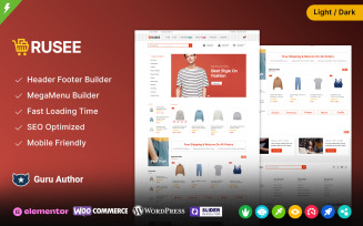 Rusee - Fashion and Multipurpose Elementor WooCommerce Theme