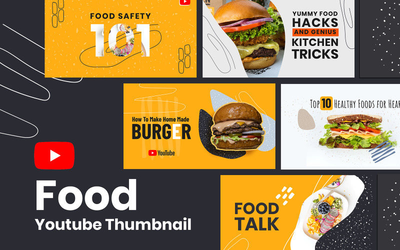 Food Youtube Thumbnail Cover Social Media