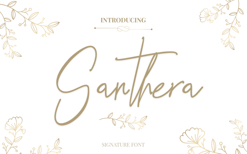 Santhera Wonderful Signature Font
