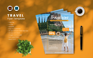 Travel flyer Template vol-15