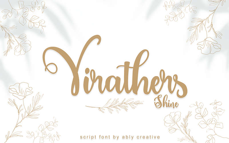 Virathes Shine Font Feels Equally Charming