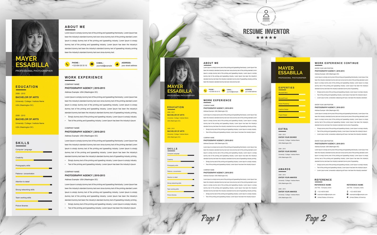 Kit Graphique #195141 Resume Template Divers Modles Web - Logo template Preview