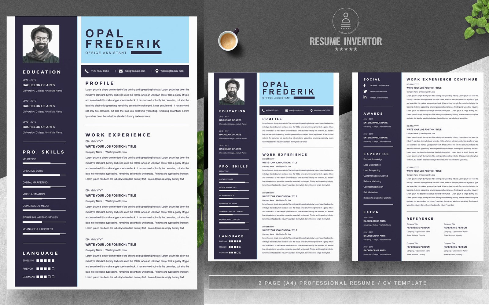 Kit Graphique #195147 Professionel Cv Divers Modles Web - Logo template Preview