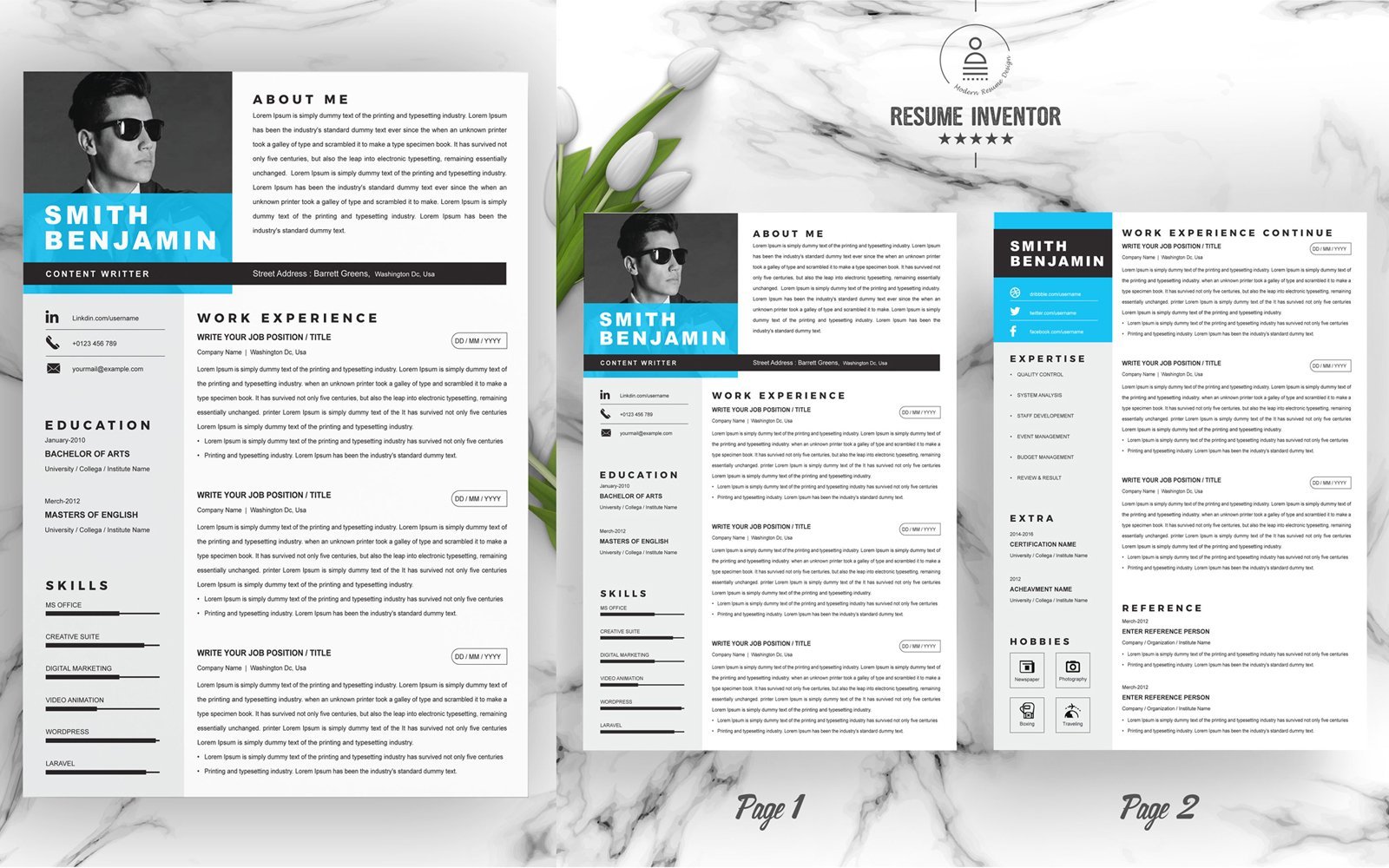 Kit Graphique #195148 Clean Cv Divers Modles Web - Logo template Preview