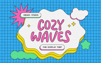 Cozy Waves | Fun Display Font
