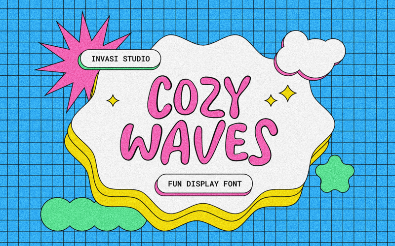 Cozy Waves | Fun Display Font