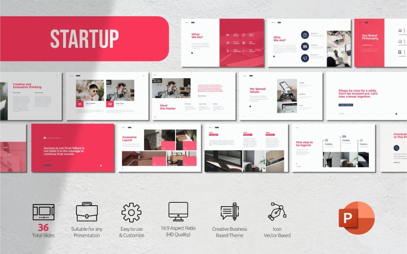 Startup - Business Presentation - Powerpoint Template PowerPoint Template