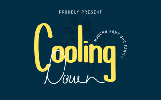 Cooling Down Font With Two Different Styles