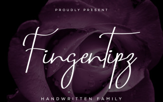 Fingertipz Handwriting Signature Font