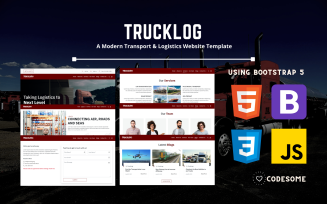 TRUCKLOG - A Modern Transport & Logistics HTML Website Template