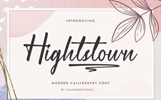 Hightstown Calligraphy Font
