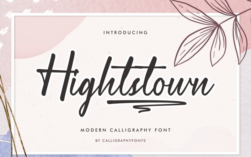 Hightstown Calligraphy Font