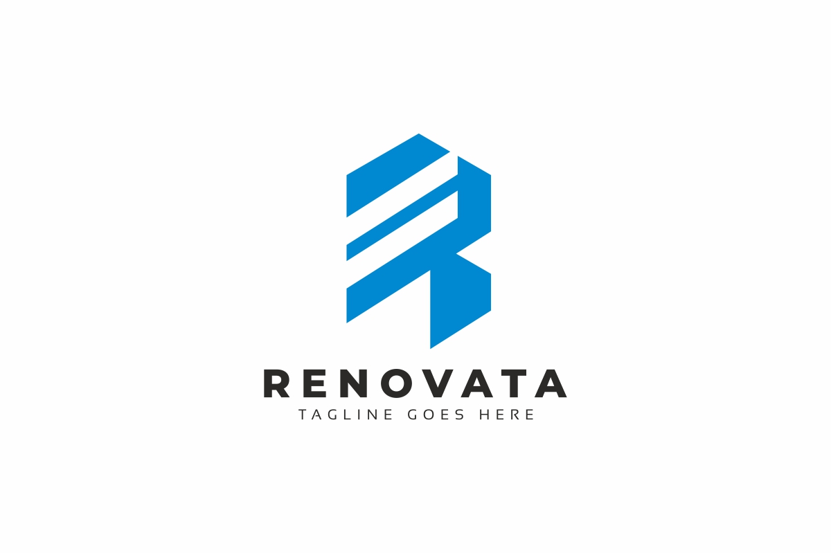 Template #195512 R Logolinelogomarketingmediamodernprint Webdesign Template - Logo template Preview