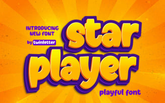 Star Player - Playful Display Font