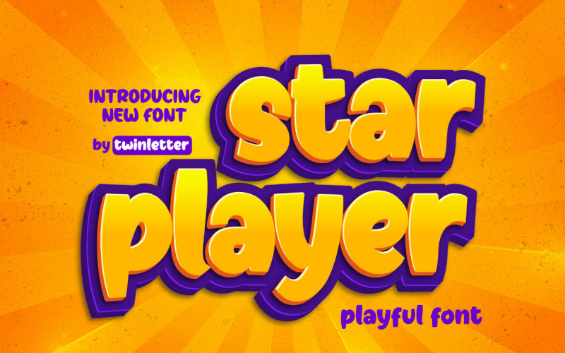 Star Player - Playful Display Font