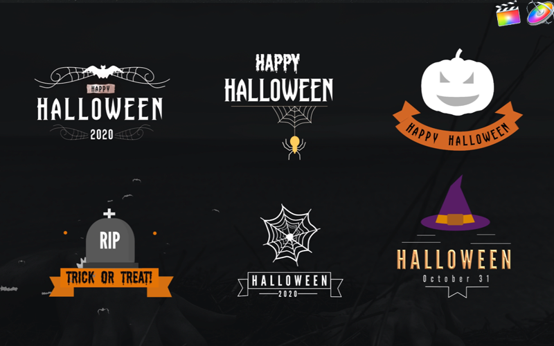 Kit Graphique #195613 Halloween Spooky Divers Modles Web - Logo template Preview