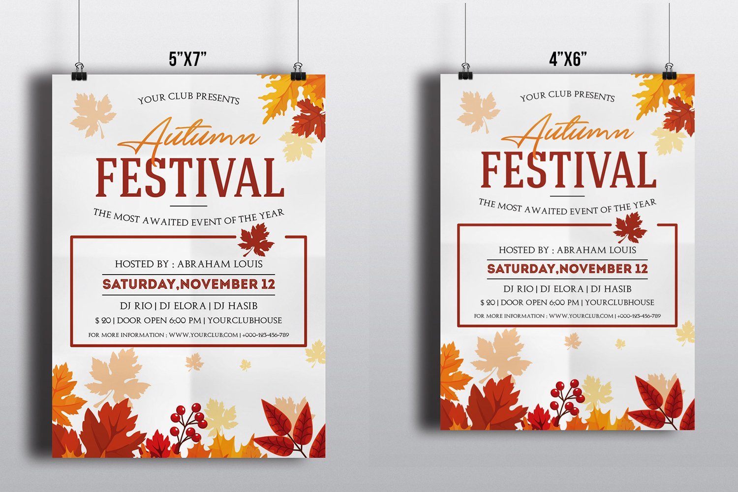 Template #195709 Party Autumn Webdesign Template - Logo template Preview