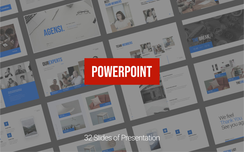 Agensi - Creative Business Presentation - Powerpoint Template PowerPoint Template