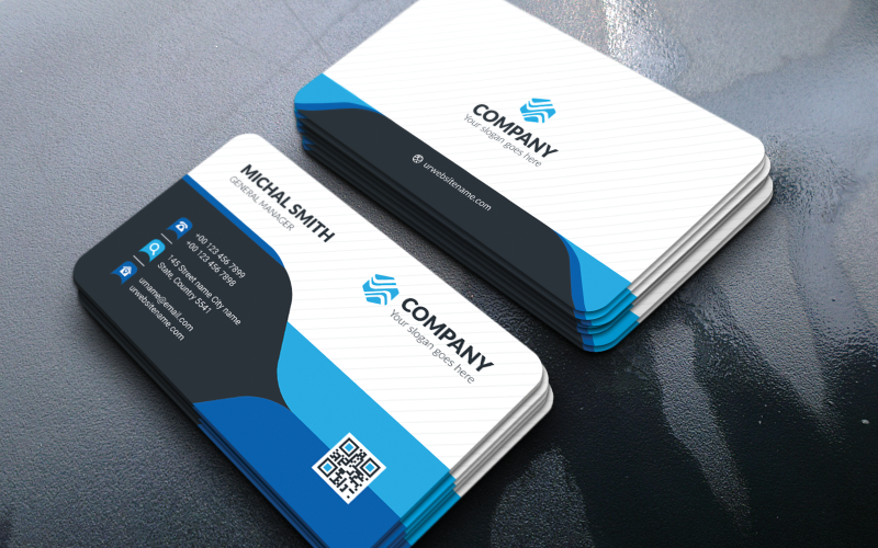 Creative Business Card Michal Smith Corporate Identity