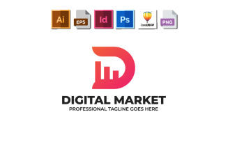 Digital Marketing Logo Template | Perfect For Digital Marketing Agency - SEO And Personal Use