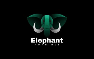 Elephant Gradient Logo Template