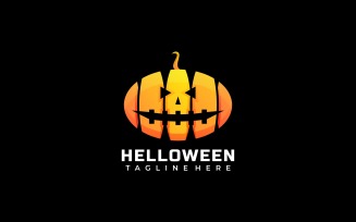 Halloween Gradient Color Logo