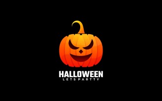 Halloween Gradient Logo Style