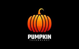 Pumpkin Gradient Logo Style