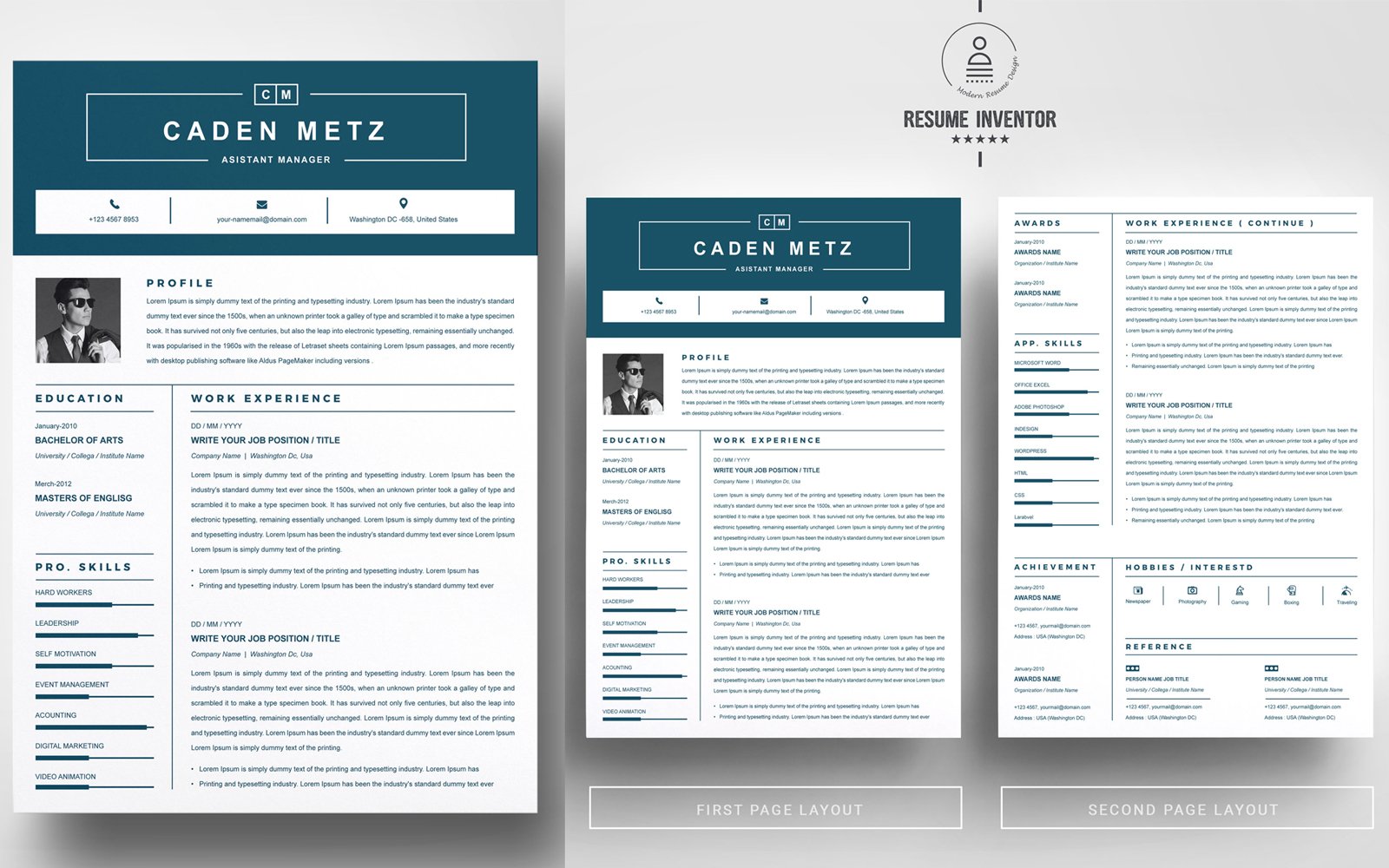 Kit Graphique #195818 Clean Cv Divers Modles Web - Logo template Preview