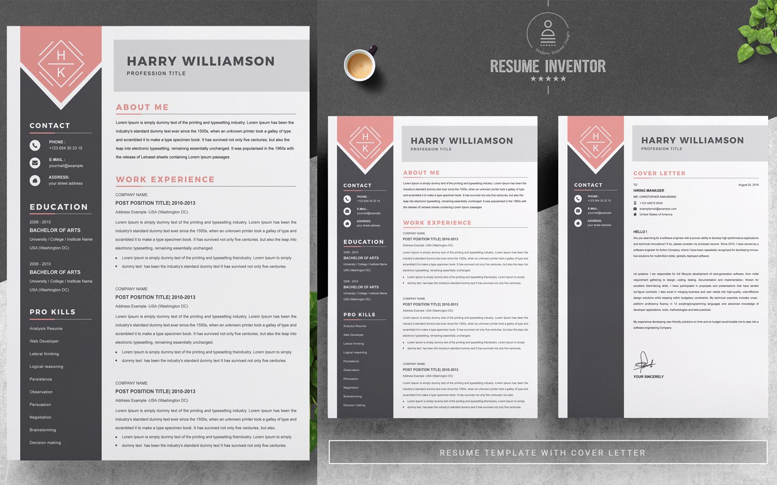 Kit Graphique #195822 Cv Couvercle Web Design - Logo template Preview