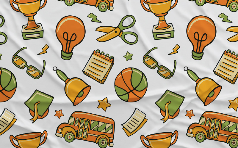 Back to School #03 - Vector Seamless Pattern