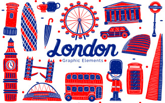 London Landmark - Graphic Elements Illustration
