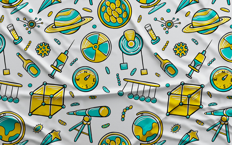 Science #02 - Vector Seamless Pattern
