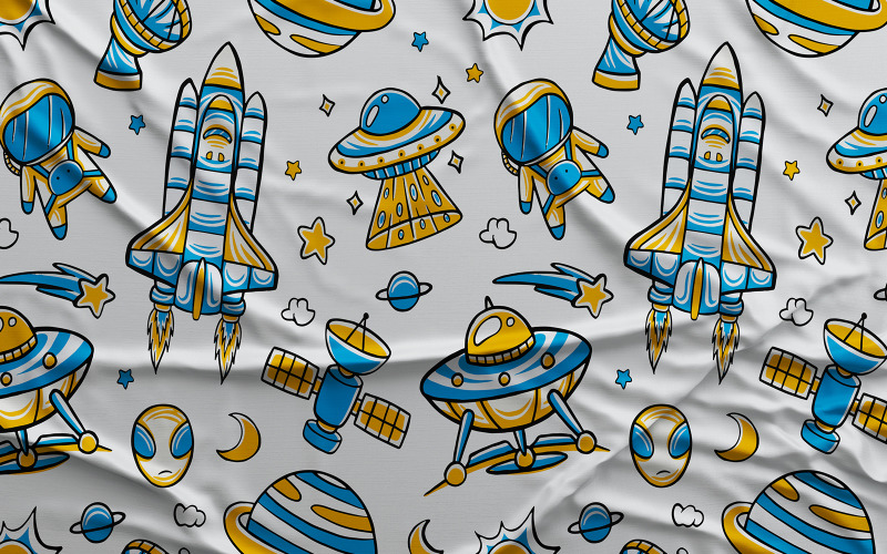 Space #03 - Vector Seamless Pattern