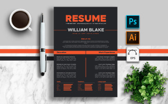 William - Developer CV Resume Template