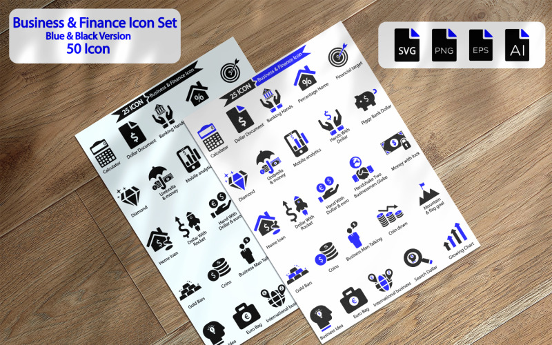 Business And Finance Icon Pack Icon Set