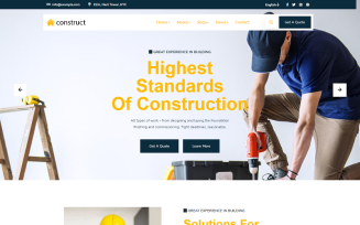Construct Construction HTML Template